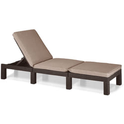 Keter - Daytona Deluxe Lettino prendisol, Marrone