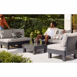 Keter 257361 set mobili da esterno Nero, Grigio - Vista aggiuntiva 6
