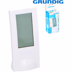 Stazione meteorologica bianca grundig incl. termometro, orologio, sveglia, calendario 12,5x65x55cm