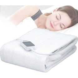Alpina - Coperta Elettrica Riscaldante Letto Singolo 3 Livelli di Calore 60Watt 80x150cm