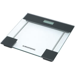 Grundig - Bilancia digitale da bagno – Bilancia pesapersone – Vetro temperato – Max. 180 kg – Kilos, Pounds, Stones – Include 2 x aaa