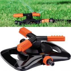 Black&decker - black+decker Irrigatore per Prato Irrigazione Regolabile Giardino 3 Braccia 360°