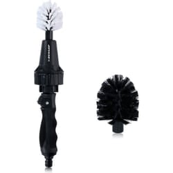 Dunlop - Spazzola Ruotante per Pulizia Cerchioni con Attacco per Tubo da 3/4' 2 Spazzole