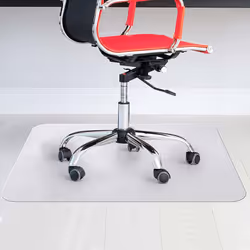 Proteggi il tuo pavimento dall'usura e dallo sporco con questo tappetino trasparente per sedia.La moquette sul pavimento ti r ...