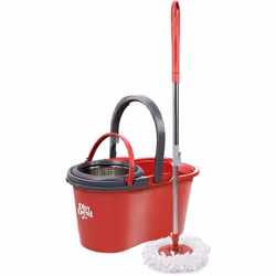 Con il sistema di lavaggio Dirt Devil con strizzatore, il lavaggio diventa molto più efficiente. Il secchio ha una generosa c ...