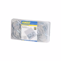 21-teiliges Set mit 21 Klemmen in 4 Größen, verpackt im Kunststoffkoffer. Klemmen aus Edelstahl.