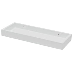 Duraline 1117458 scaffale Mensola galleggiante A muro MDF Bianco