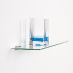 Duraline Glass Clip Square reggimensola Nichel