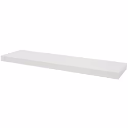 Duraline 1171744, Mensola galleggiante, A muro, MDF, Bianco, 25 kg, Rettangolo