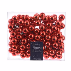 Kaemingk 710417 decorazione natalizia Ornamento specifico di Natale Vetro Rosso 12 pz