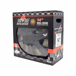 Górecki 2211112 copricerchio 14" ABS, Metallo Nero 4 pz - Vista aggiuntiva 4