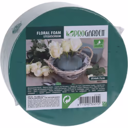 SPUGNA TONDA PER FIORI FRESCHI D.14XH7CM