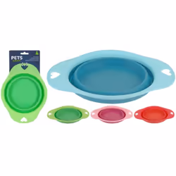 Van der Meulen 1379008, Cane, Silicone, Blu, Verde, Rosa, Rosso, Ciotola per animali domestici, Monocromatico