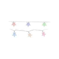 EDM - star light - spirito natalizio - multicolore - 10 stelle - 1 m - 71319