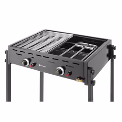 Hendi 148822 Grill Carrello Gas Acciaio 11600 W - Vista aggiuntiva 3