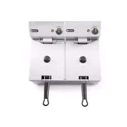 Hendi 205839 friggitrice Doppia 16 L Indipendente 7000 W Argento - Vista aggiuntiva 5