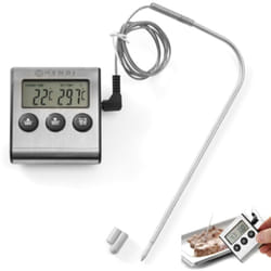 Termometro da forno per gastronomia con sonda e funzione timer Hendi 271346