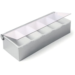 Contenitore barista per additivi bevande, 5 inserti in acciaio Hendi 552100