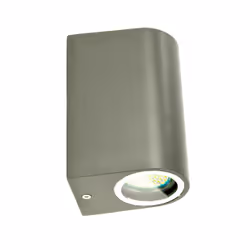 Ranex 5000.331 Lampada da parete per esterni a LED, Illuminazione da parete da esterno, Grigio, Alluminio, IP44, Garage, Giar ...