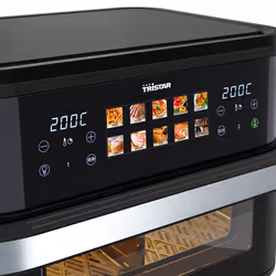 Tristar Doppia 10 L Indipendente 2800 W Friggitrice ad aria calda Nero, Acciaio inox - Vista aggiuntiva 5