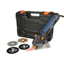 Ferm CSM1038 sega circolare portatile 5,48 cm Nero, Blu 4200 Giri/min 400 W