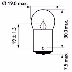 Lampada secondaria PHILIPS R5W 24V/5W, 2 Pezzo - Vista aggiuntiva 4