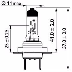 Lampada alogena PHILIPS H7 Master Duty 24V, 70W, 1 Pezzo - Vista aggiuntiva 4