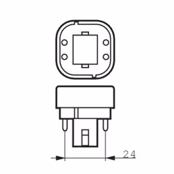 Philips MASTER PL-C 4 Pin lampada fluorescente 16,5 W G24q-2 Bianco caldo