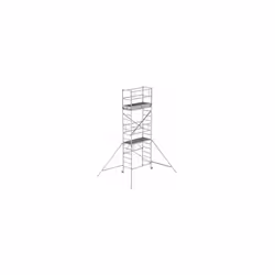 Trabattello per interni RS TOWER 34, modulo 1+2+3, altezza di lavoro 5,80 m. Fornitura = smontato. Lunghezza piattaforma = 16 ...
