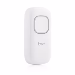 Byron DBY-25930 Pulsante campanello wireless DBY930, Wireless, Bianco, Plastica, 0.868 GHz, 200 m, Tamponi adesivi