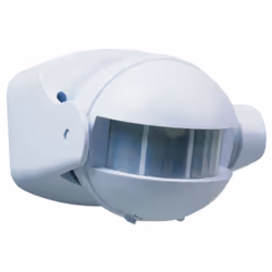 Smartwares 10.017.10 Interruttore con sensore di movimento, Parete, Interno, Esterno, Bianco, IP44, 180°, Sensore Infrarosso ...