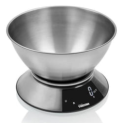 Tristar KW-2453 bilancia da cucina Acciaio inox Superficie piana Rotondo Bilancia da cucina elettronica