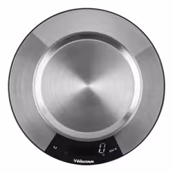 Tristar KW-2453 bilancia da cucina Acciaio inox Superficie piana Rotondo Bilancia da cucina elettronica - Vista aggiuntiva 3
