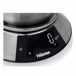 Tristar KW-2453 bilancia da cucina Acciaio inox Superficie piana Rotondo Bilancia da cucina elettronica - Vista aggiuntiva 4