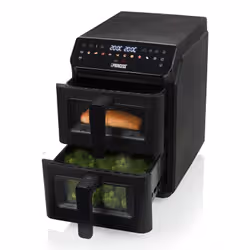 Princess 182490 Doppia 11,2 L Indipendente 3000 W Friggitrice ad aria calda Nero - Vista aggiuntiva 2