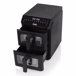Princess 182490 Doppia 11,2 L Indipendente 3000 W Friggitrice ad aria calda Nero - Vista aggiuntiva 5