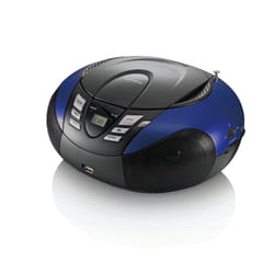 Lenco SCD-37 Digitale FM Nero, Blu Riproduzione MP3