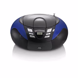 Lenco SCD-37 Digitale FM Nero, Blu Riproduzione MP3