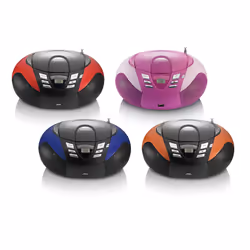 Lenco SCD-37 Digitale FM Nero, Blu Riproduzione MP3 - Vista aggiuntiva 4