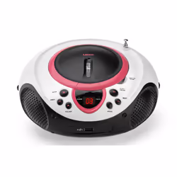 Lenco SCD-38 USB, Analogico, FM, CD, MP3, WMA, LED, Rosa