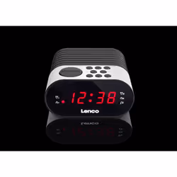 Lenco CR-07 Orologio Nero, Bianco - Vista aggiuntiva 2