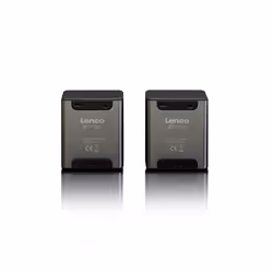 Lenco BTP-200BK, 2.0 canali, 5 W, Con cavo e senza cavo, Micro-USB, Altoparlante portatile stereo, Grigio