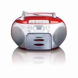 Lenco SCD-420, Nero, Rosso, Lettore CD portatile