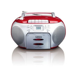 Lenco SCD-420 Lettore CD portatile Nero, Rosso