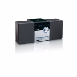 Lenco MC-150 impianto stereo portatile Analogico e digitale 22 W DAB, DAB+, FM, PLL Nero, Argento Riproduzione MP3