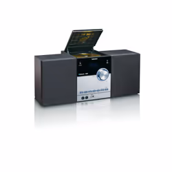 Lenco MC-150 impianto stereo portatile Analogico e digitale 22 W DAB, DAB+, FM, PLL Nero, Argento Riproduzione MP3