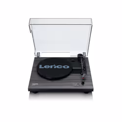 Lenco LS-10, Giradischi con trasmissione a cinghia, Semiautomatico, Nero, MDF, 33,45 Giri/min, Motore CC