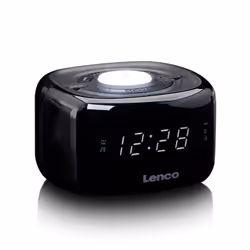 Lenco CR-12BK Orologio Digitale Nero - Vista aggiuntiva 2
