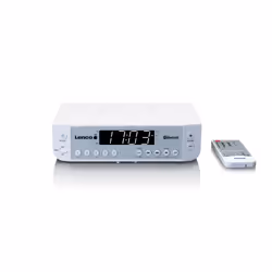 Lenco KCR-100 Orologio Digitale Bianco - Vista aggiuntiva 2