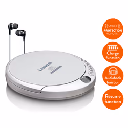 Lenco CD-201 lettore CD Lettore CD portatile Argento - Vista aggiuntiva 4